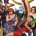 Image of a group of Sims doing various poses